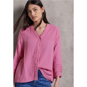 Street One Studio Dames Tuniek van mousseline in Pink, in size: 40