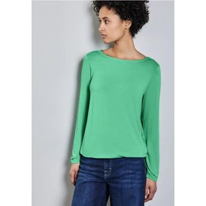 Street One Dames Shirt met lange mouwen in Groen, in size: 38