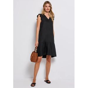 Street One - Tuniekjurk - Blauw - Viscosestof - Ruches en Volants