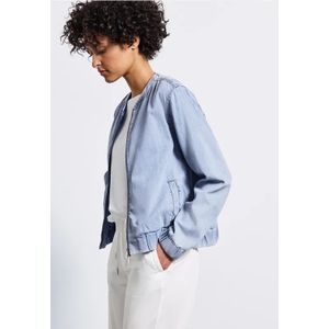 Street One - Dames Jeans Blouson - Blauw