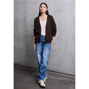 Street One Studio Dames V-hals vest in Paars, in size: 34