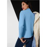 Street One Dames OPstaande kraag met structuur in Blauw, in size: 42