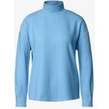 Street One Dames OPstaande kraag met structuur in Blauw, in size: 42