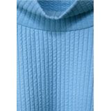 Street One Dames OPstaande kraag met structuur in Blauw, in size: 42