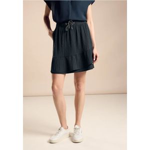 Street One Dames Rok met volants en structuur in Groen, in size: 32