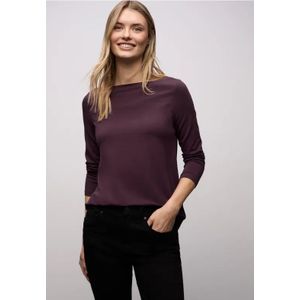 Street One Dames Shirt in lange stijl in Rood, in size: 34