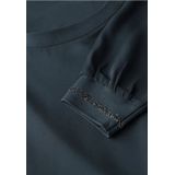 Street One Dames Materiaalmix overhemd in Groen, in size: 34