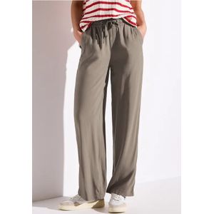 Street One Dames Broeken met wijde pijpen in Bruin, in size: 32