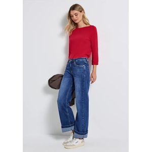 STREET ONE - T-shirt - Racing Red - 3/4-mouwen - Boothals