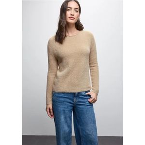 Street One Dames Trui van verengaren in Beige, in size: 34