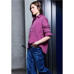 Street One Studio Dames Corduroy overhemd blouse in Pink, in size: 36
