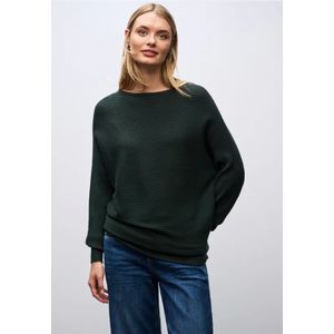 Street One Dames Dolman trui in Groen, in size: 34