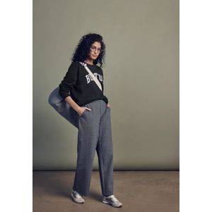 Street One Studio Dames Sweater Loose Fit in Zwart, in size: 34