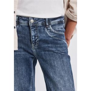Street One Dames Loose Fit jeans in Blauw, in size: 24
