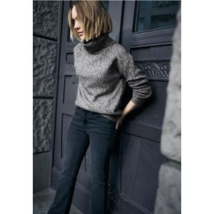 Street One Studio Dames Trui Mouliné in Zwart, in size: 34