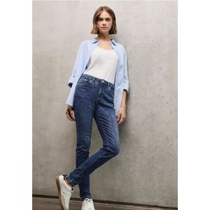 Street One Studio Dames Skinny Fit jeans in Blauw, in size: 24