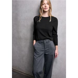 Street One - Studio - Dames Trui - Zwart - Gebreide Truien