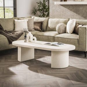Moderne - salontafel - Marmer composiet - wit - Archy