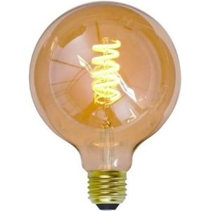 Lichtbron E27 LED 8W Ø9,5 cm bol amber Dim to Warm 2700-2200 Kelvin