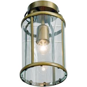 Klassieke plafondlamp Pimpernel glas brons