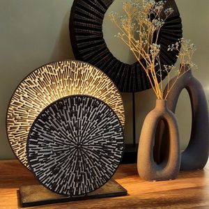 DKNC - Tafellamp metaal - 28.5x8.5x29.5cm - Zwart