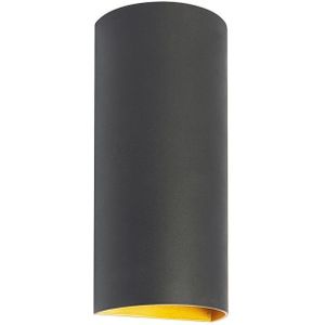 Moderne - Wandlamp - 2 Lichts - Up and Down - Zwart Goud - Hera