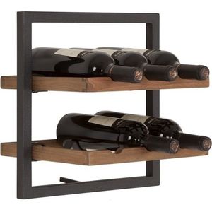 Shelfmate Winemate 35 x 35 x 25 cm teak type B 6 flessen