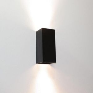 Modern - industriële - wandlamp - 2-lichts - zwart - Dante