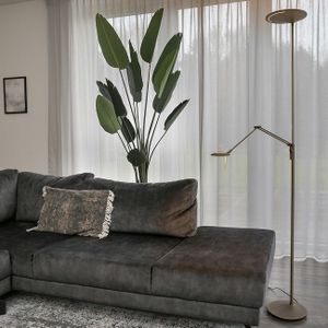 Klassieke vloerlamp Zodiac LED brons