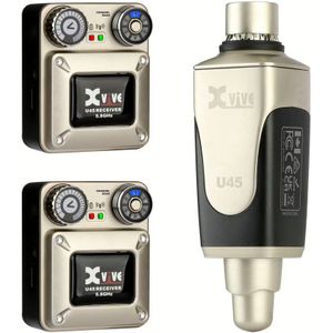 Xvive U45R2 In-Ear Monitor Wireless System 5.8 GHz bundel met 2 ontvangers