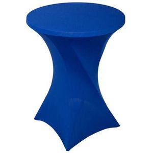 BRASQ Statafelrok Blauw - ∅80-74 x110 cm - Statafelhoes extra Stretch voor Statafel, Bartafel, Partytafel - Voor binnen en buiten