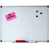 Whiteboard magnetisch 90 x 180 cm met pennengoot
