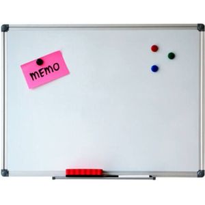 Whiteboard magnetisch 45 x 60 cm met pennengoot