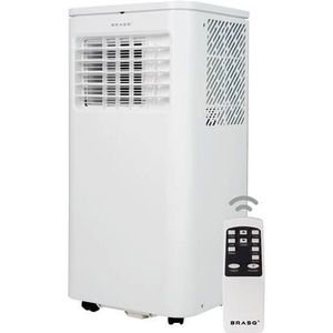 BRASQ Mobiele airconditioning met afstandsbediening MAC9000 - luchtvochtreiniger -  tot 16m2 - 9000 BTU - Wit