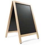 Krijtstoepbord Maple 55 x 85 cm dennenhouten omlijsting - dubbelzijdig reclamebord