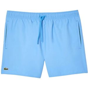 Lacoste, Blauwe Katoenen Zwemshorts Blauw, Heren, Maat:2XL