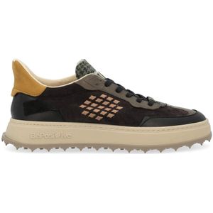 Be Positive, Schoenen, Heren, Zwart, 45 EU, Leer, Cuprace Basket Sneaker Zwart en Bruin