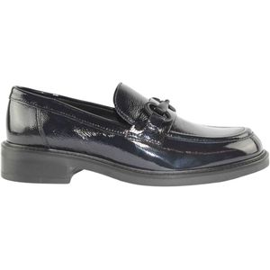 Marco Ferretti, Schoenen, Dames, Blauw, 37 EU, Blauwe Naplak Loafer Schoenen