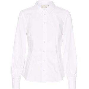 Kaffe, Blouses & Shirts, Dames, Wit, L, Katoen, Optical White Shirt Top