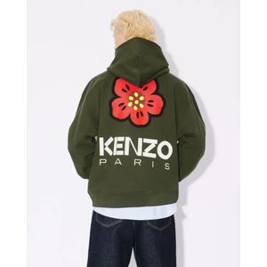 Kenzo, Sweatshirts & Hoodies, Heren, Groen, M, Oversize Bloemen Sweatshirt