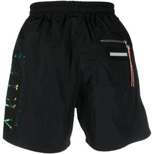 Aries, Korte broeken, Heren, Zwart, S, Klassieke Zwarte Shorts