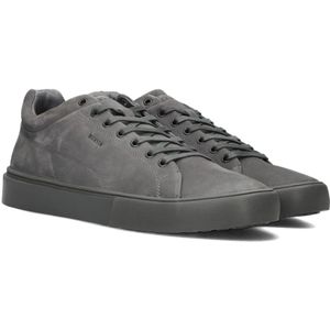 Blackstone, Schoenen, Heren, Grijs, 46 EU, Grijze Nubuck Lage Sneakers