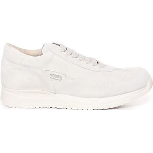 Paciotti, Schoenen, Heren, Wit, 41 EU, Suède, Witte Suède Sneakers met Rubberen Zool