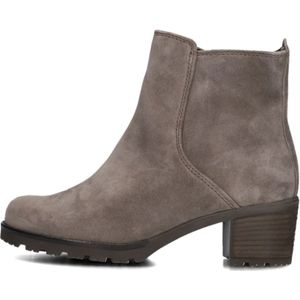 Gabor, Schoenen, Dames, Grijs, 35 1/2 EU, Suède, Taupe Suède Enkellaarsjes Comfort Collectie