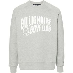 Billionaire, Sweatshirts & Hoodies, Heren, Grijs, M, Katoen, Grijze Sweater met Astronaut Print