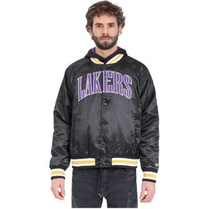 New Era, Jassen, Heren, Zwart, XL, Polyester, Lakers College Jack