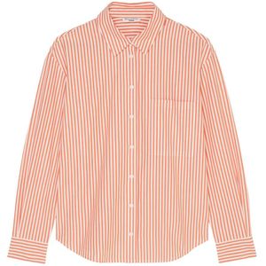 Marc O'Polo, Blouses & Shirts, Dames, Oranje, XL, Katoen, Gestreepte blouse