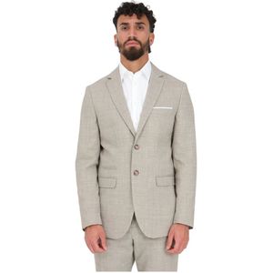 Selected Homme, Formal Blazers Beige, Heren, Maat:L