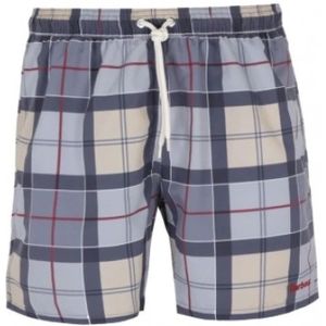 Barbour, Badkleding, Heren, Blauw, S, Tartan Zwemshort met Verstelbare Tailleband