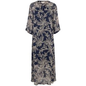 Part Two, Kleedjes, Dames, Veelkleurig, XL, Delicate Leaf Print Jurk